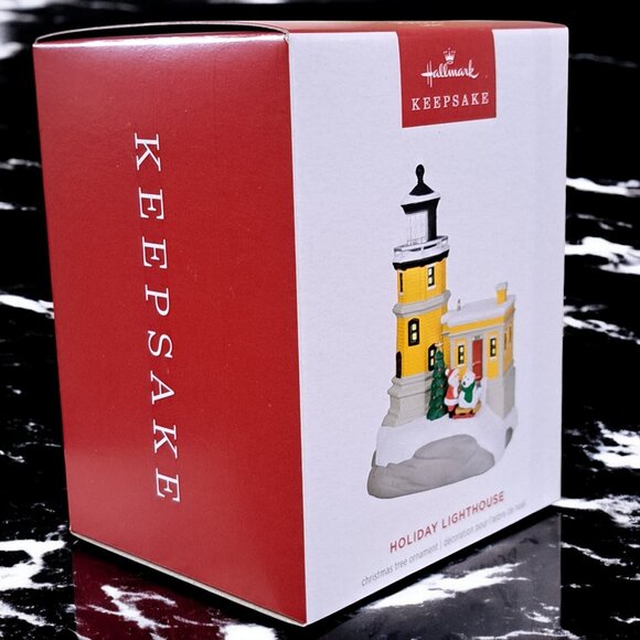 NIB 2024 Hallmark Keepsake Holiday Lighthouse Ornament - 13th in Series - Picture 1 of 12
